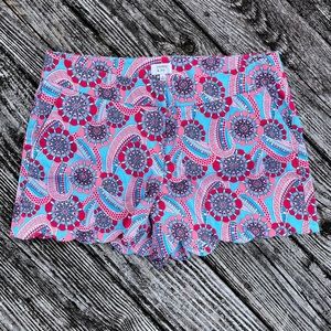 Crown & Ivy Scallop Hem Shorts 
Mandala Print